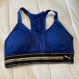 Royal blue puma sports bra